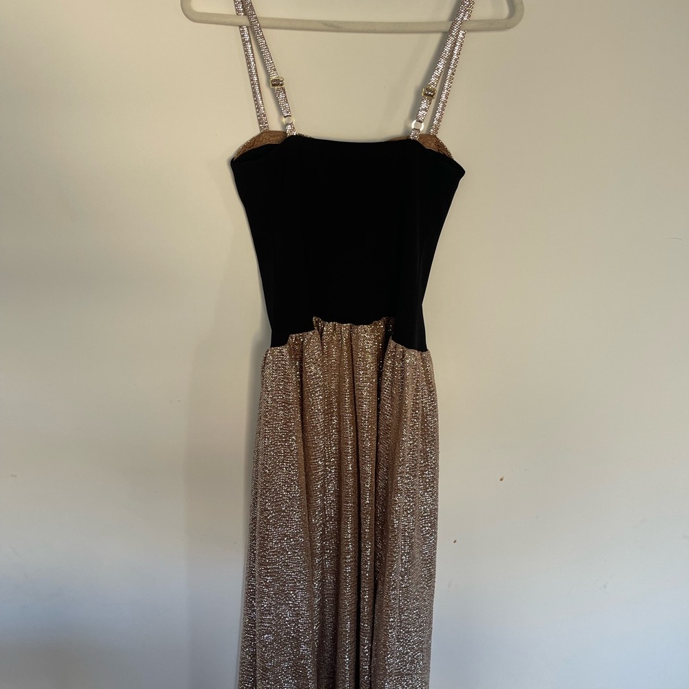 Show Me Your Mumu Hepburn Midi Dress size Small S Silver Confetti Black nwot - Picture 9 of 9